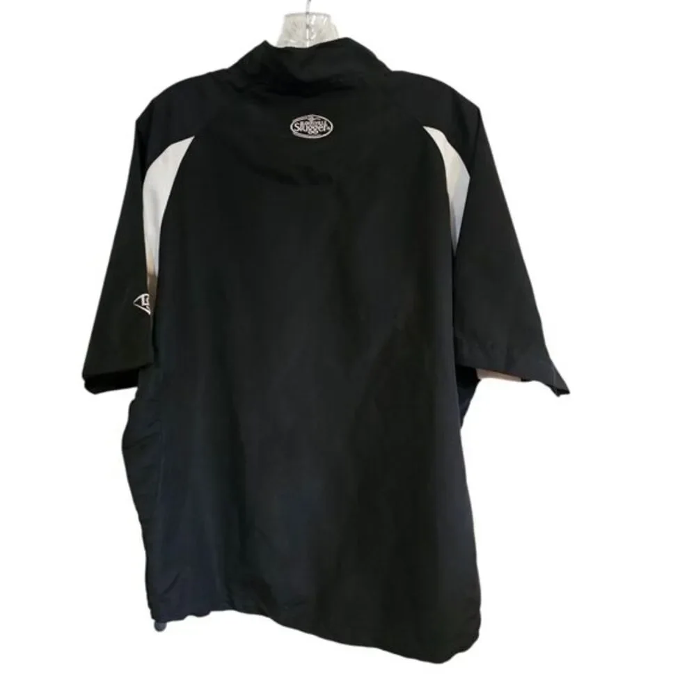 Louisville Slugger Adult ‎ Small Pull-Over 1/4 Zip Batting Cage Black X-Dry Tech